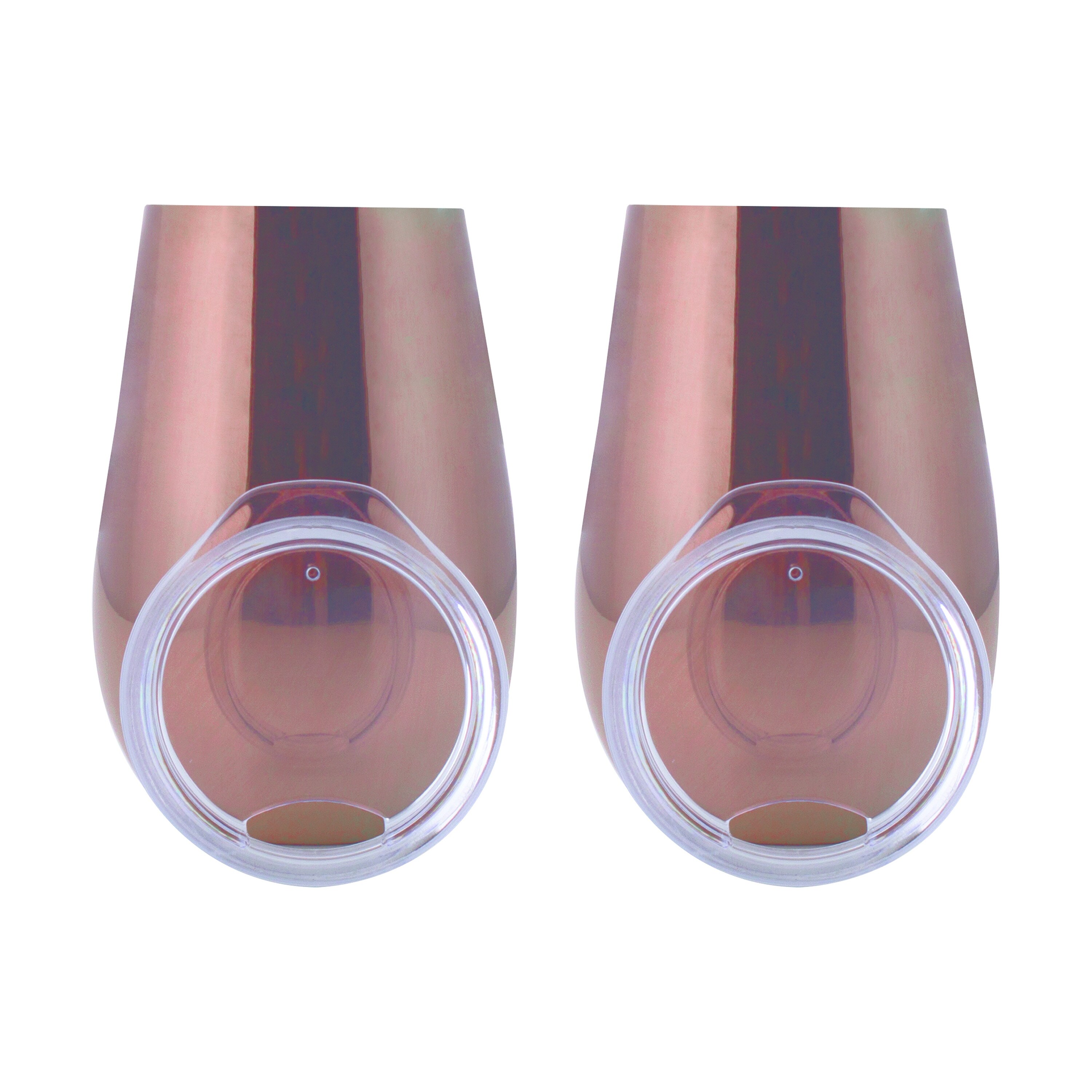 12oz 2pc Copper Plated Wine Tumblers