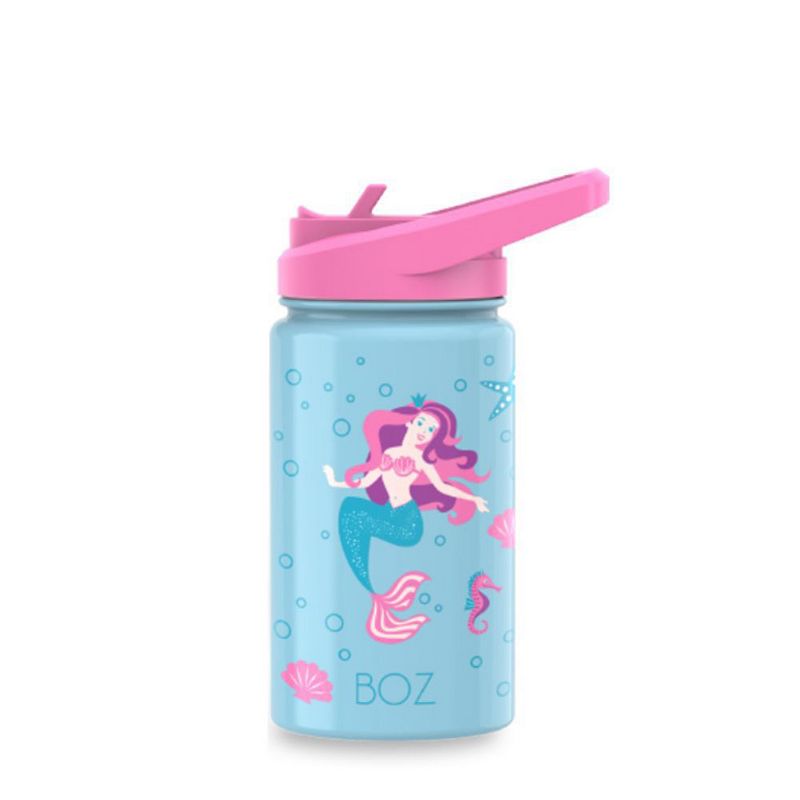 BOZ Kids Stainless Steel Insulated Water Bottle with Straw Lid