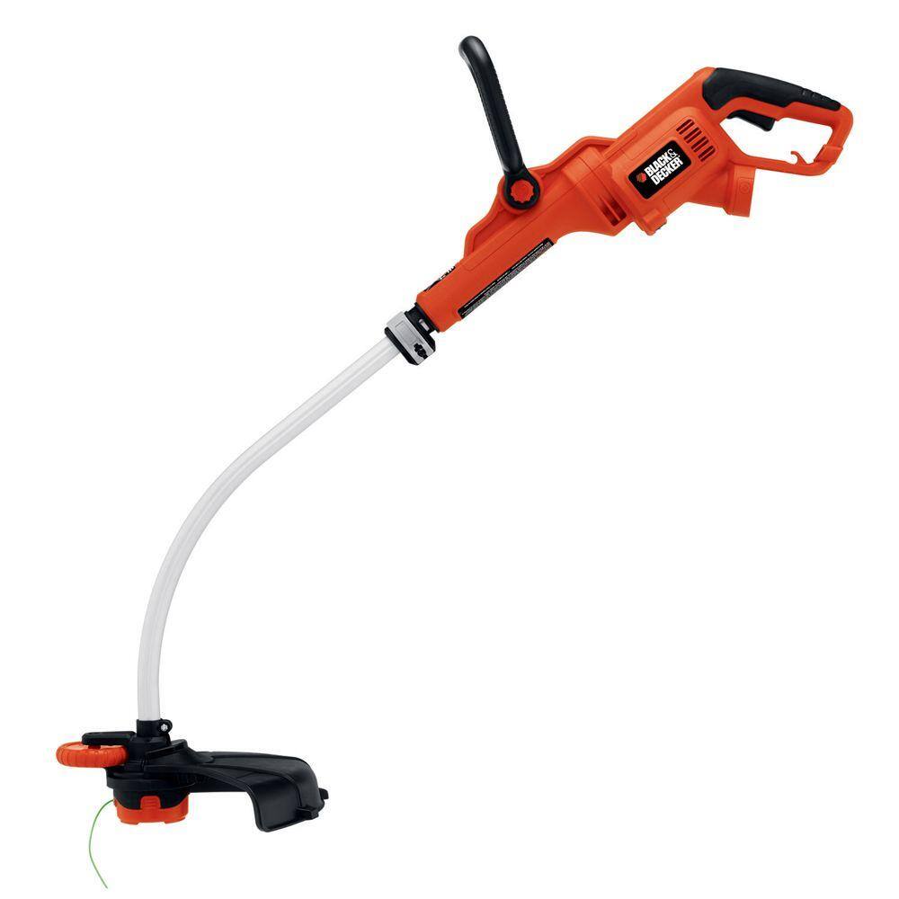 BLACK+DECKER 14 in. 7.5 AMP Corded Electric Curved Shaft 0.080 in. Single Line 2-in-1 String Trimmer  Lawn Edger with Automatic Feed GH3000