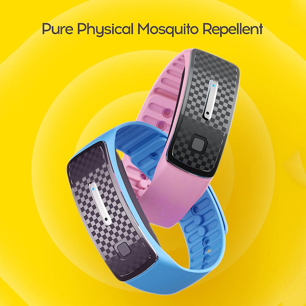 Portable Electronic Mosquito Repeller Repeller Pest Control Bracelets Bug Insect Protection Wristband For Kids and Adults Black