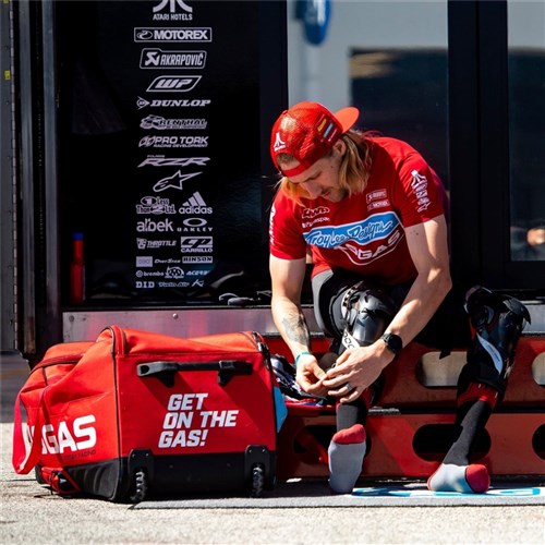 Troy Lee Designs Meridian Wheeled Gear Bag - GasGas Team Red