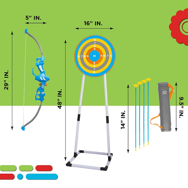 Discovery Kids Bullseye Outdoor Archery Set with LED Target