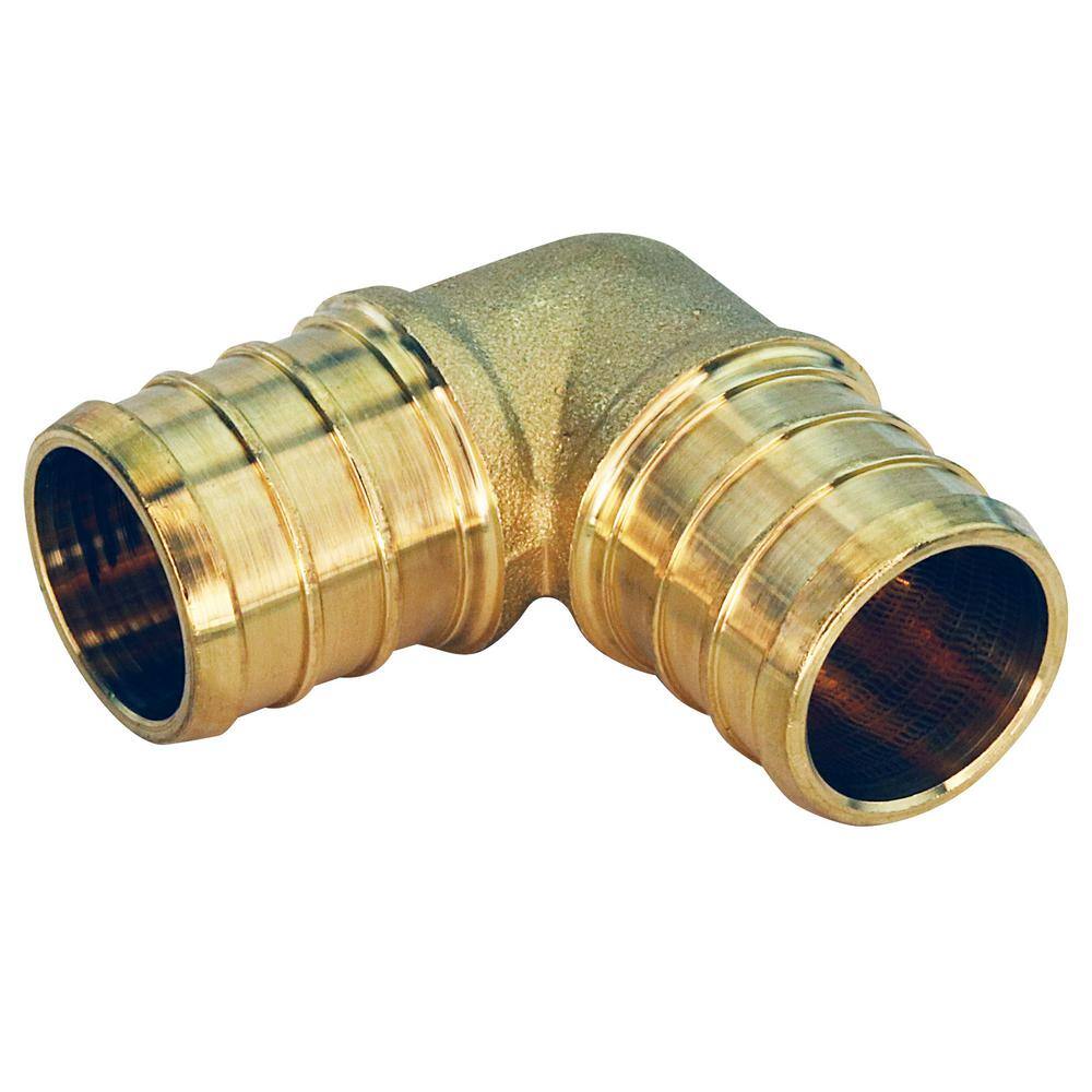 Apollo 34 in. Brass PEX-B Barb 90 Elbow Pro Pack (25-Pack) APXE3425JR