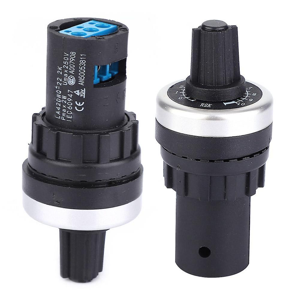 La42dwq High Accuracy Variable Speed Adjustable Single Circle Potentiometer 22mm 2k