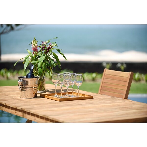 LifestyleGarden Reclaimed Teak Outdoor Patio Dining Set