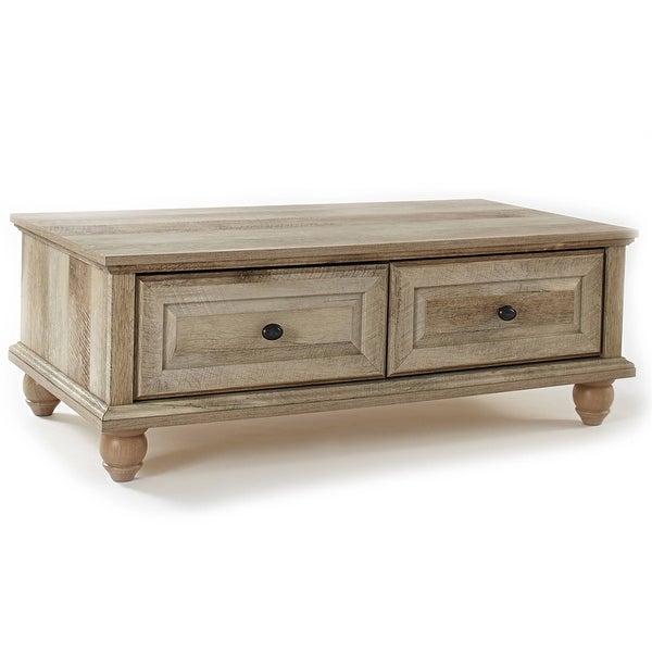 Crossmill Coffee Table， Weathered Finish