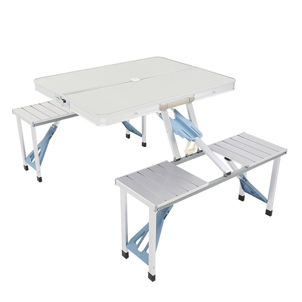 Outdoor One Piece Folding Table and Chair Aluminum oy