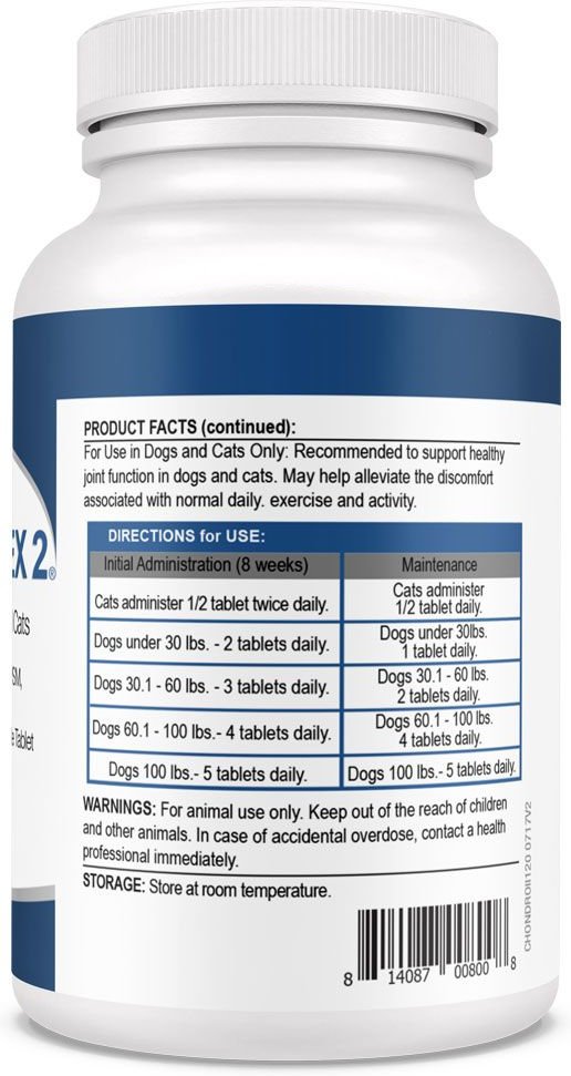 Chondro-FLEX II Chewable Tablet Joint Supplement for Dogs and Cats