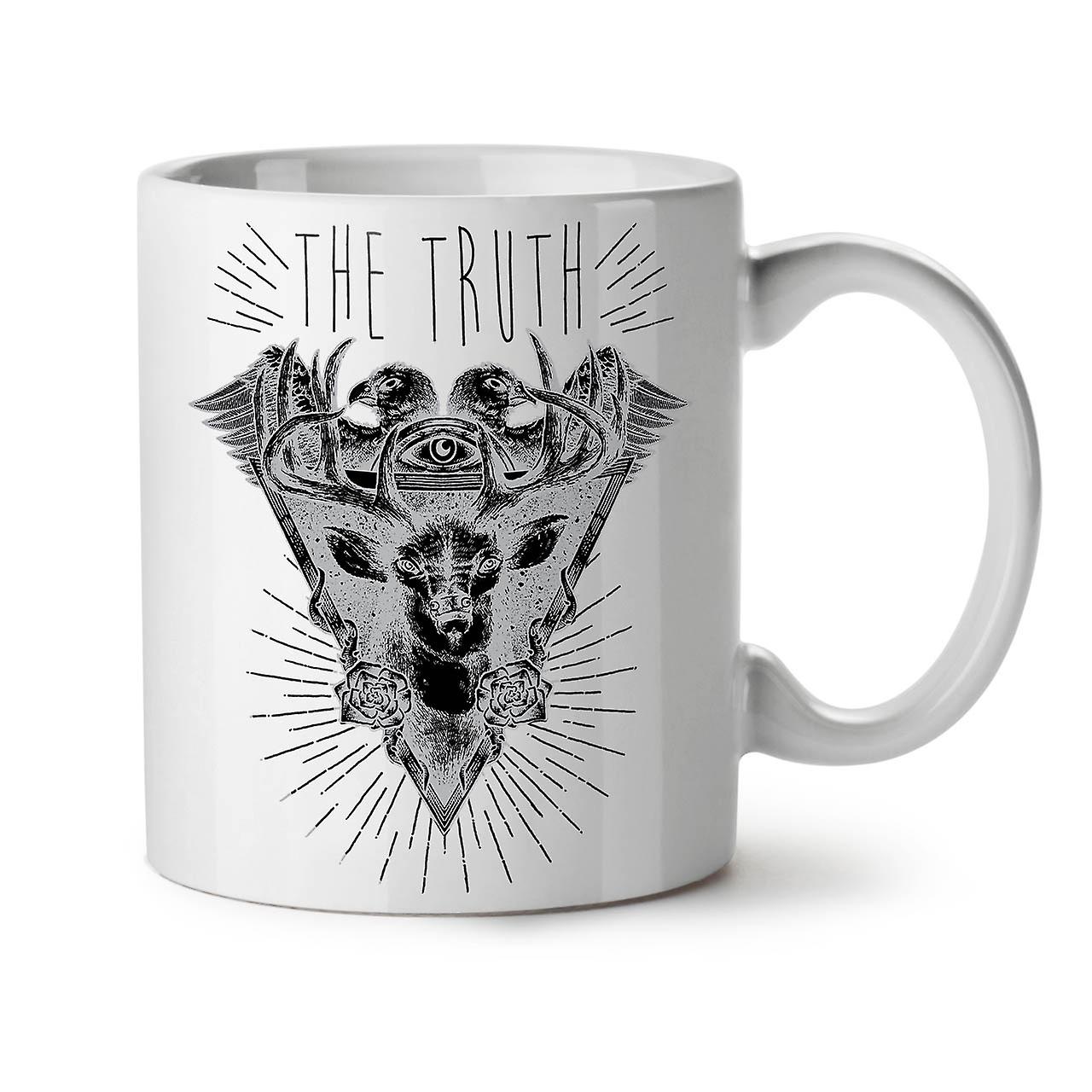 Nature Triangle NEW White Tea Coffee Ceramic Mug 11 oz | Wellcoda