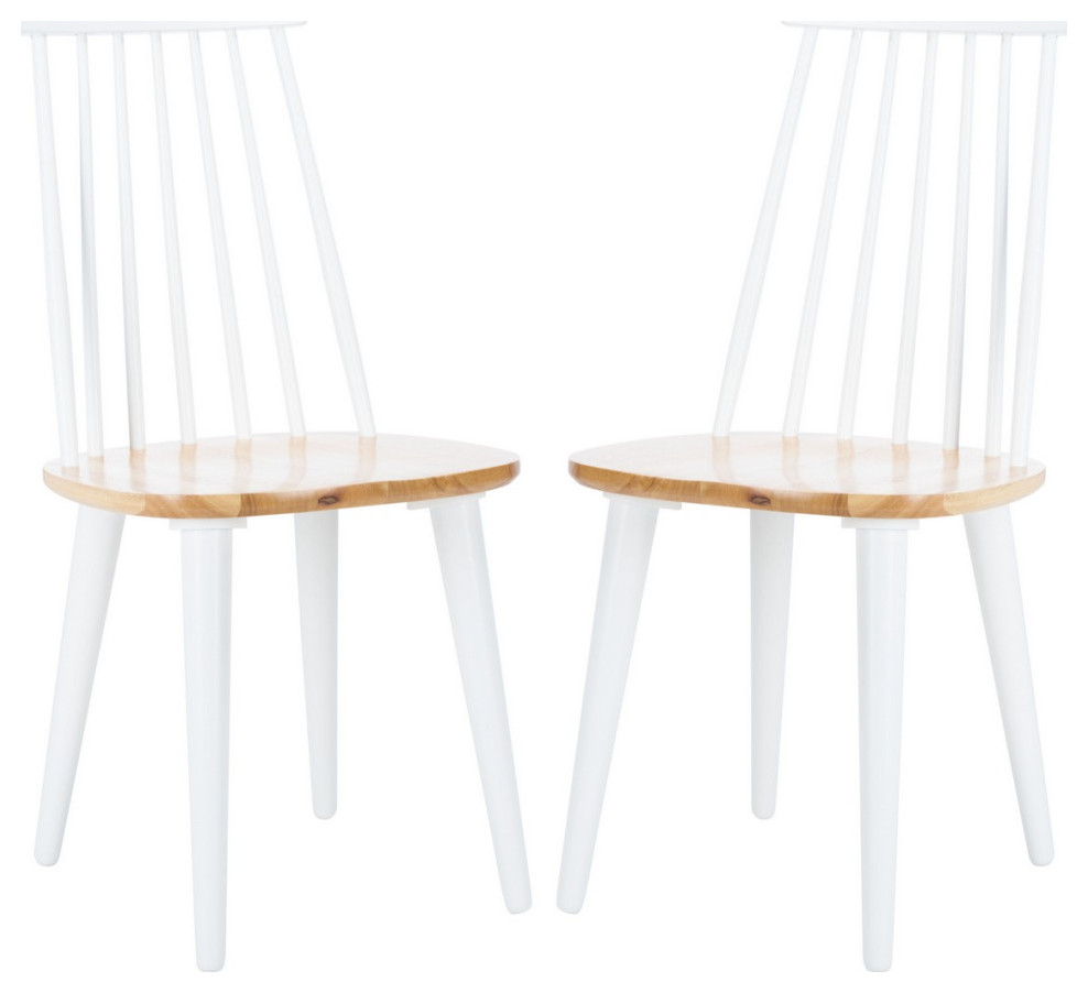 Roderic 17 quotH Spindle Side Chair  Set of 2   Midcentury   Dining Chairs   by V.S.D Furniture  Houzz