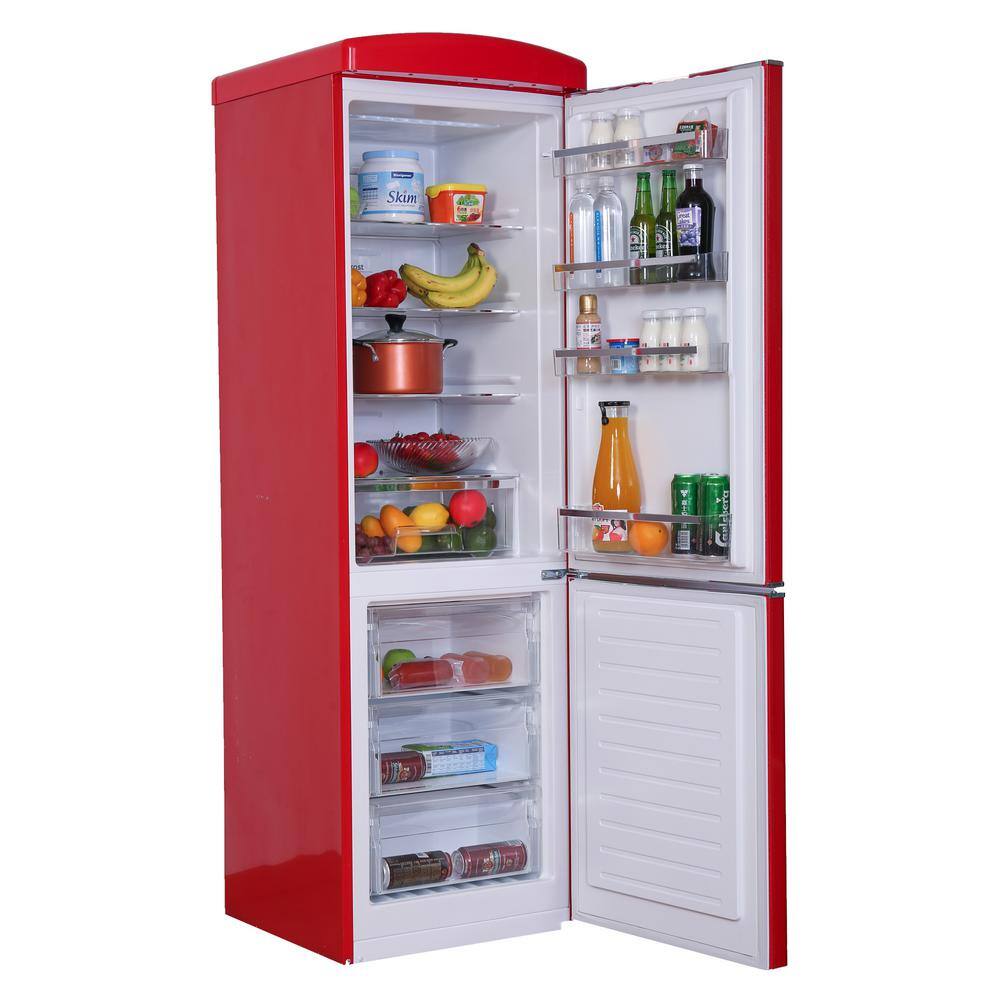 ConServ 10.7 cu. ft. Bottom Mount Retro Refrigerator in Red RF 132 R