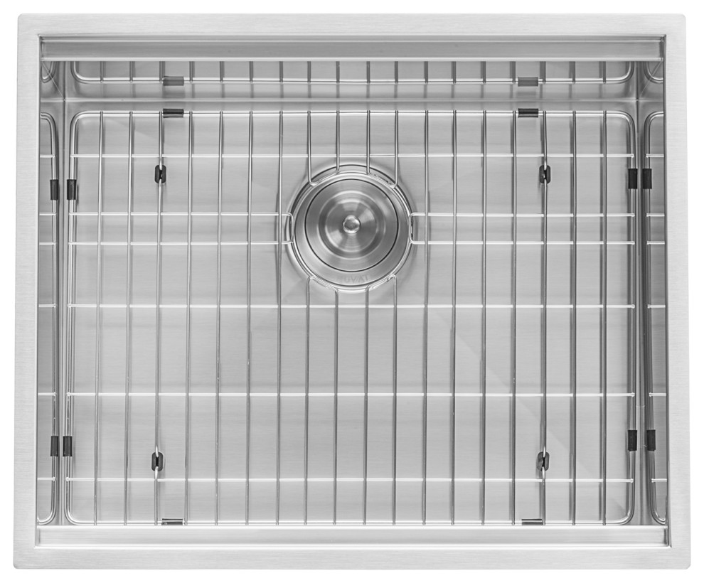 Ruvati RVH8316 13 quotWorkstation Bar Prep Sink Undermount Stainless  Single Bowl   Bar Sinks   by Blue Bath  Houzz