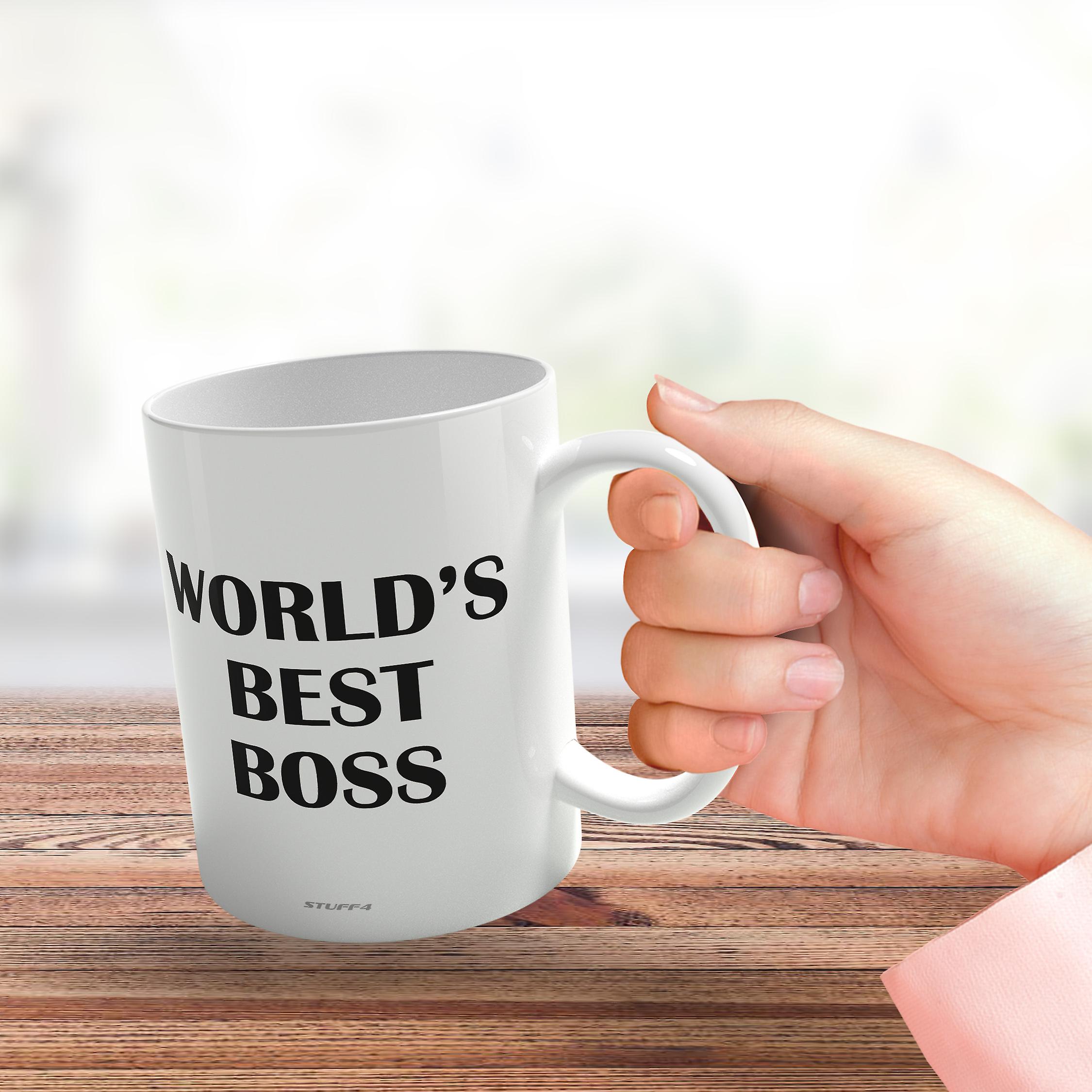 Worlds Best Boss Mug，  Gifts for Your Boss， 11oz Ceramic Premium Mugs， boss coffee， mug for boss， gift for boss， By Stuff4