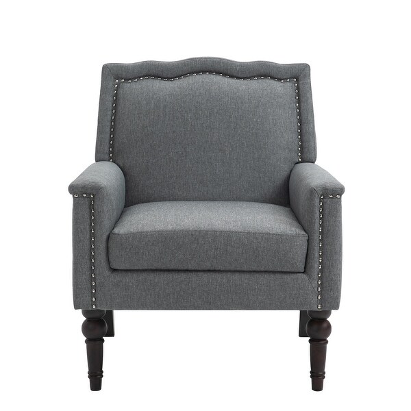 Contemporary Accent Armchair with Nailheads Living Room Furniture