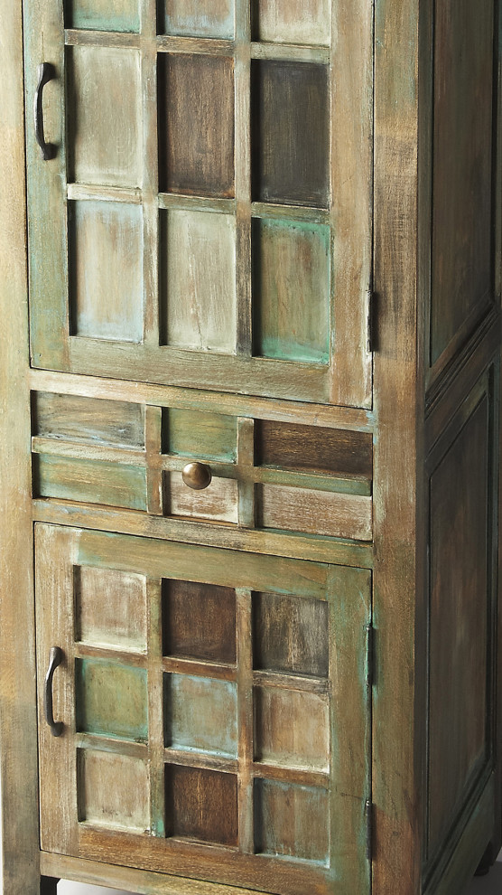 Butler Artifacts Accent Cabinet   Farmhouse   Accent Chests And Cabinets   by VirVentures  Houzz