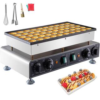 VEVOR Mini Dutch Pancake Baker Waffle Cone 50 PCS 1700 W Commercial Electric Waffle Maker Machine 1.8 in. for Restaurants SBJNP-543-50X0001V1