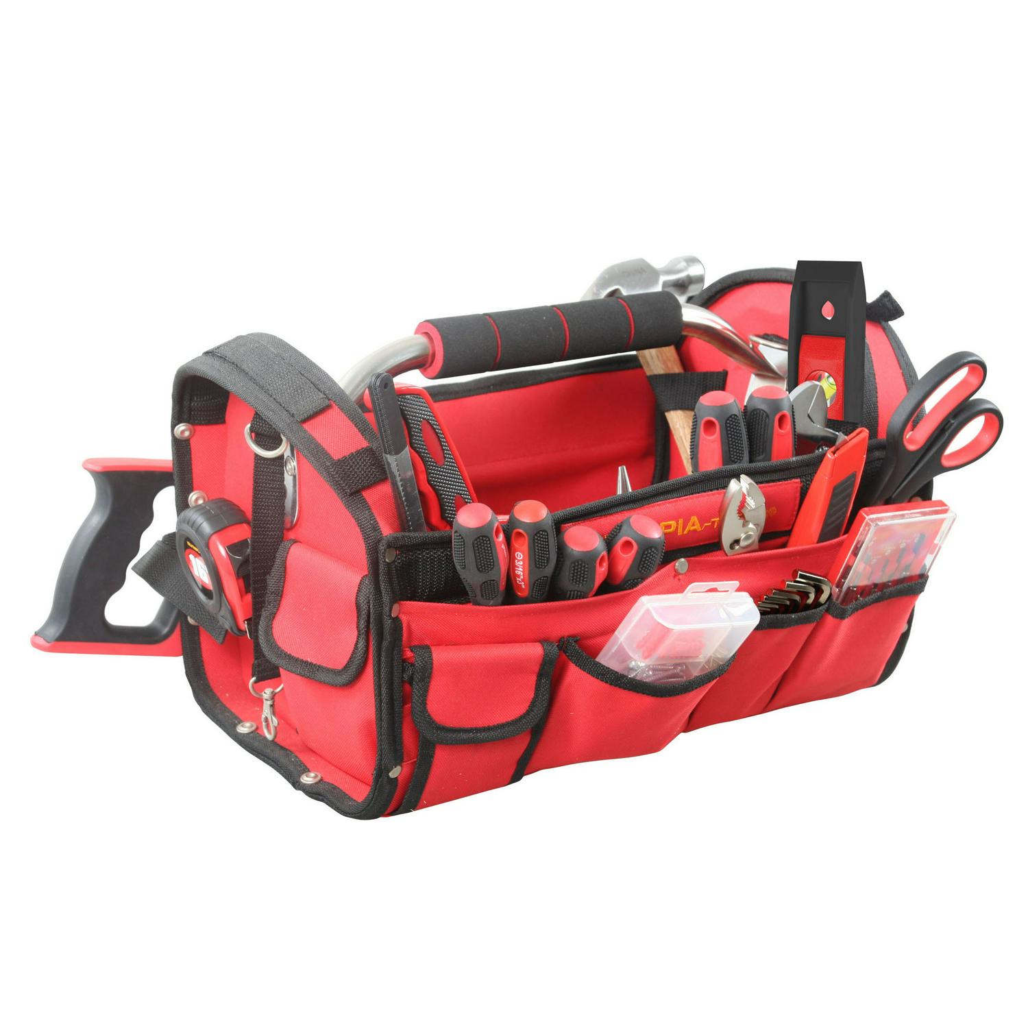 Olympia Tools 90-447 Red and Black Tool Bag 52 Piece Set