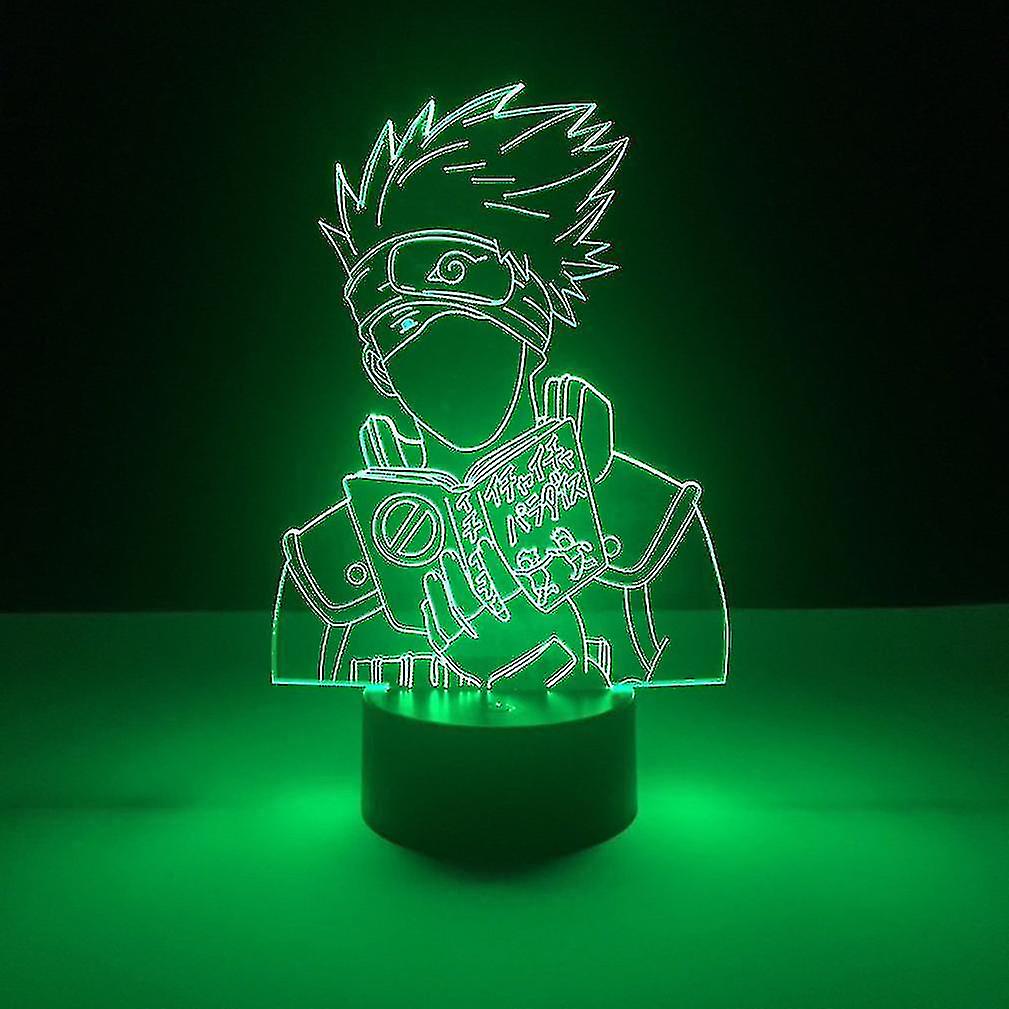 Kakashi Naruto Kids Bedroom Nightlight Table Lamp 3d Led Night Light