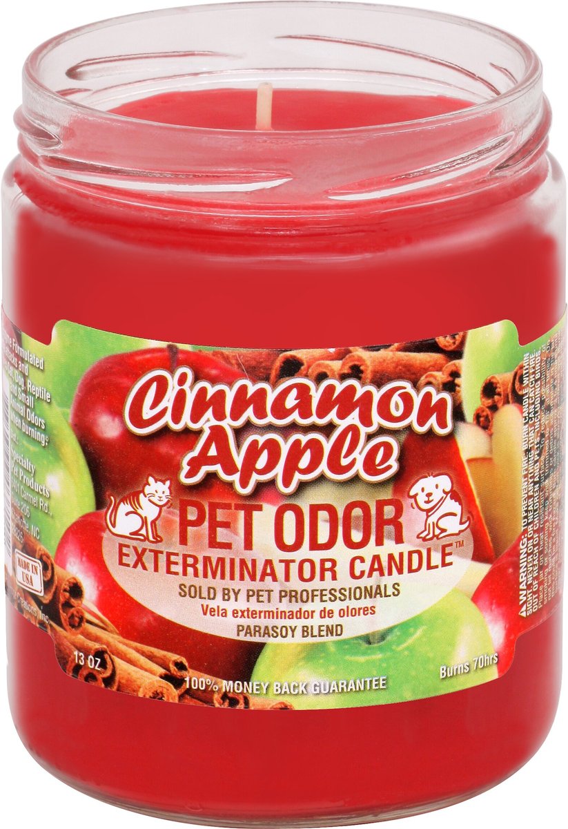 Pet Odor Exterminator Cinnamon Apple Deodorizing Candle