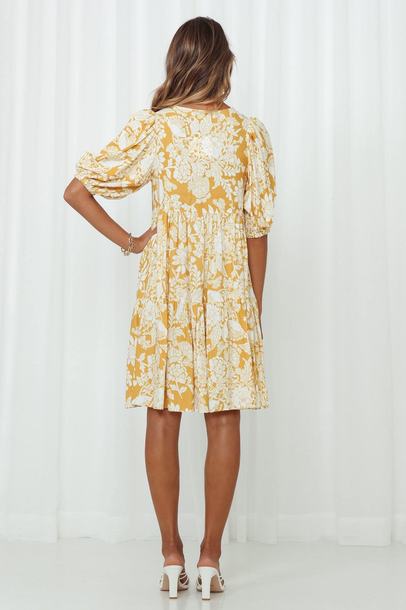 Heart Of Byron Dress Yellow