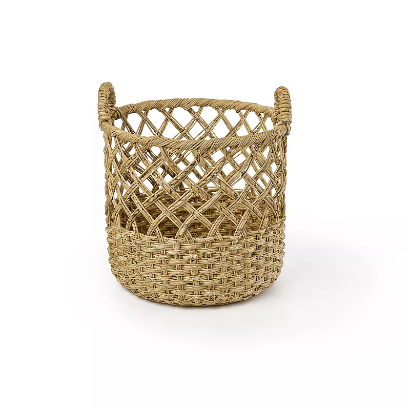 Saddle River 3-piece Set Round Open Weave Banana Baskets