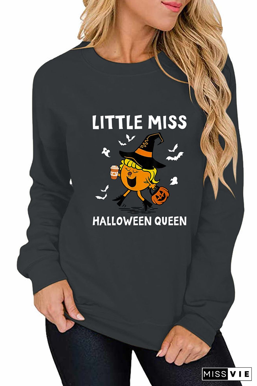 Retro Little Witch Pumpkin Halloween Nurse sweatshirt Wholesale