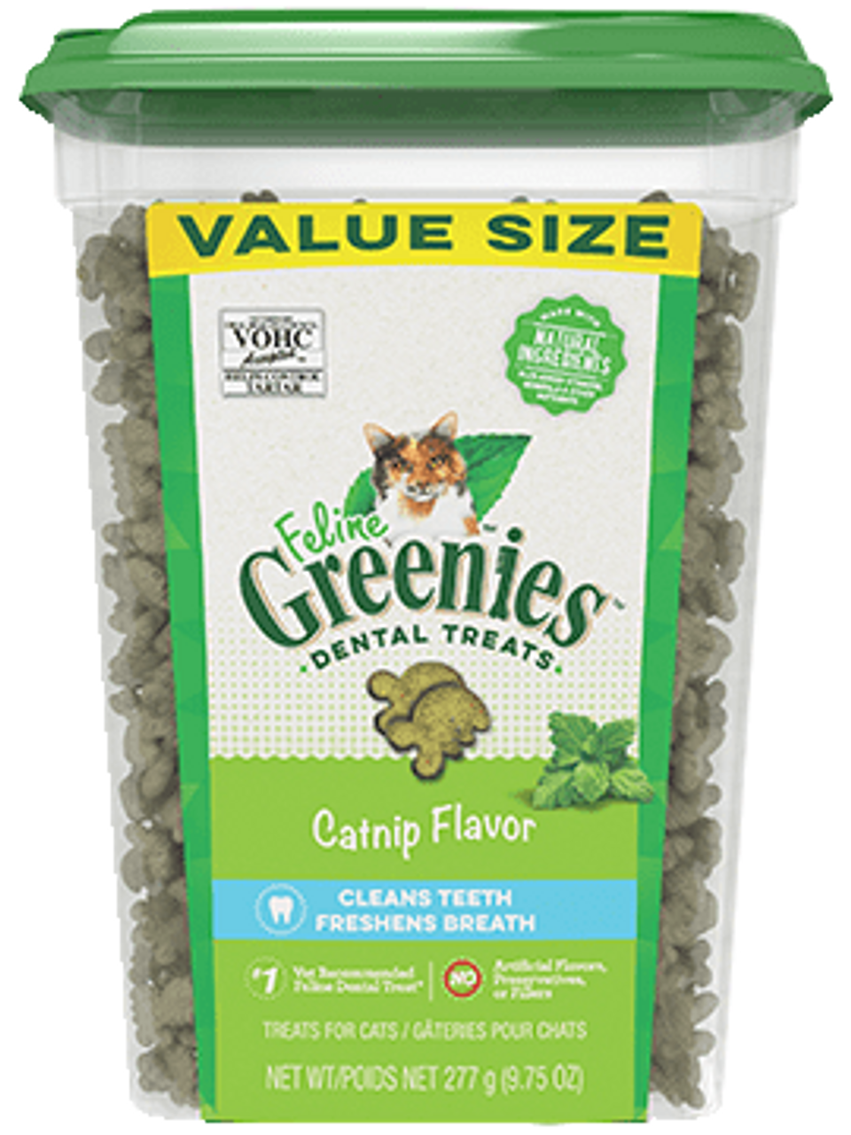 Greenies Feline Savory Catnip Flavor Dental Cat Treats 9.75oz