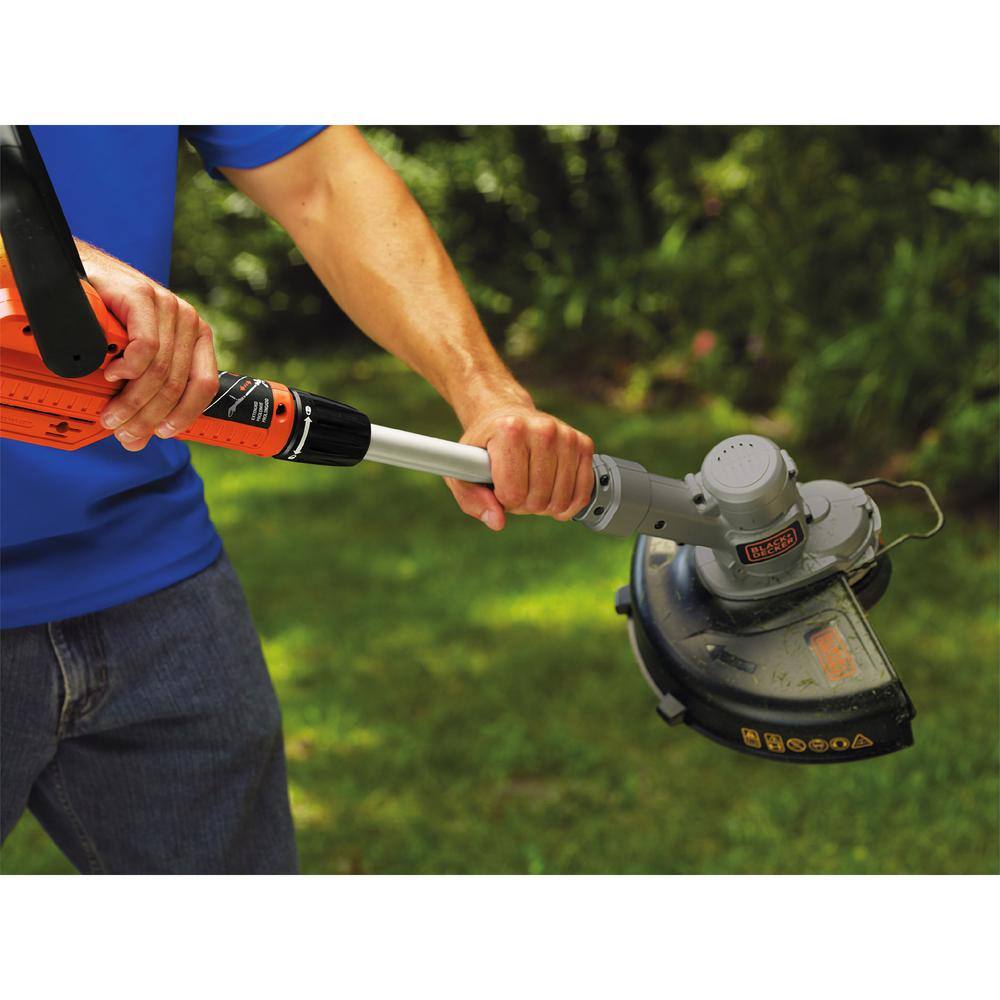 BLACK+DECKER 20V MAX Cordless Battery Powered 2-in-1 String Trimmer  Lawn Edger with 3-Pack of Trimmer Line LST3003ZP