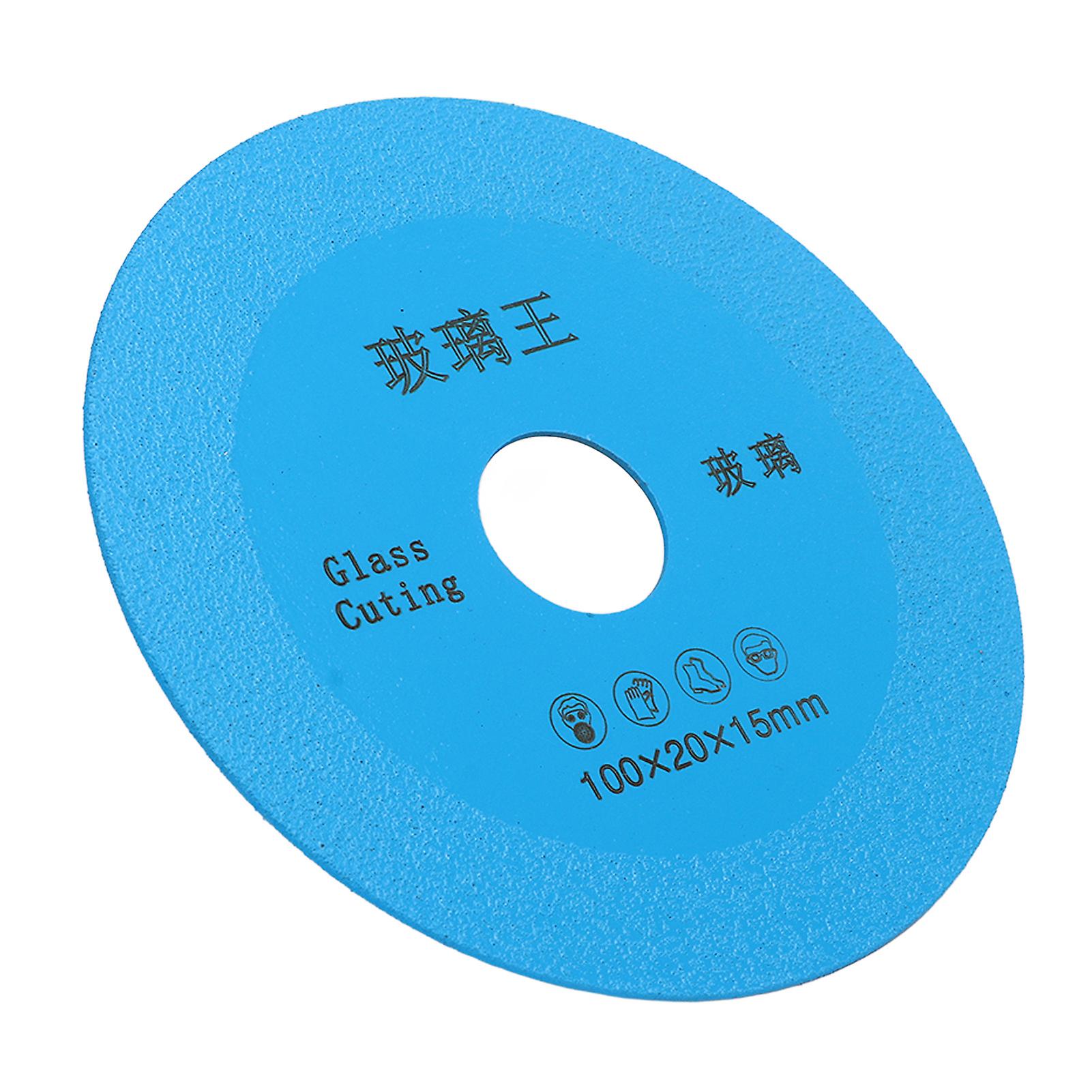 4in Thin Saw Blade Wheel Carbide Diamond Cutting Disc for Ceramic Tile Glass Bottle Grinding Blue