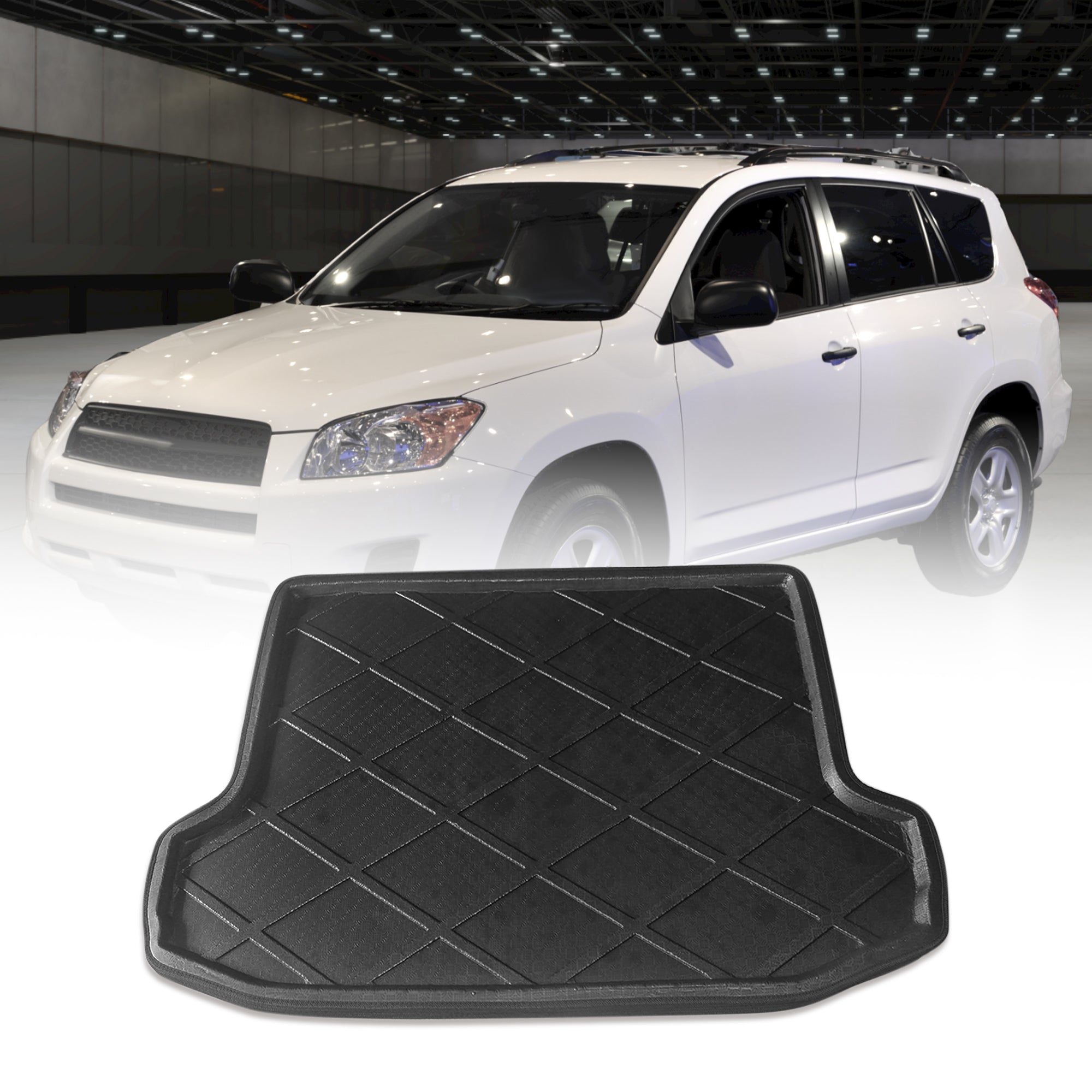 Rear Cargo Mat Trunk Floor Tray Liner for Toyota RAV4 2009-2012 PE EVA Foam Plastic