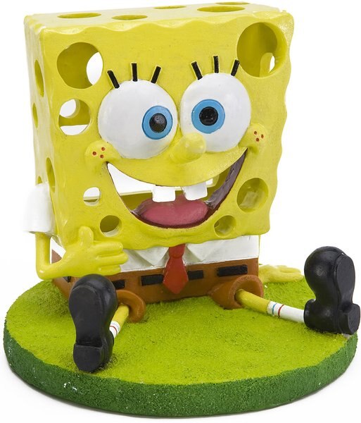 Penn-Plax SpongeBob With Swim Throughs Aquarium Ornament