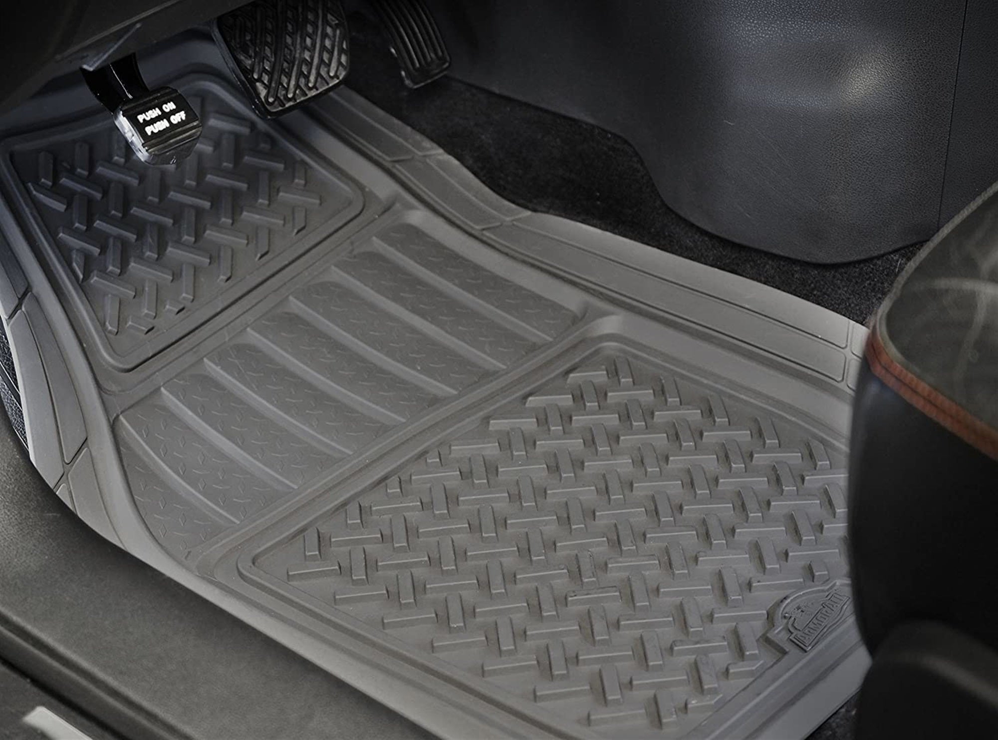 Armor All Custom Access 78831 2-Piece Grey All Season Truck/SUV Rubber Floor Mat