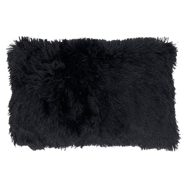 Classic Down filled With Faux Fur Design Throw Pillow Saro Lifestyle