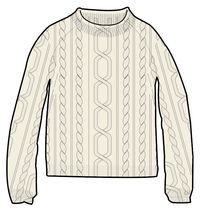 Cozy Cable Recycled Knitted Jumper - Off White