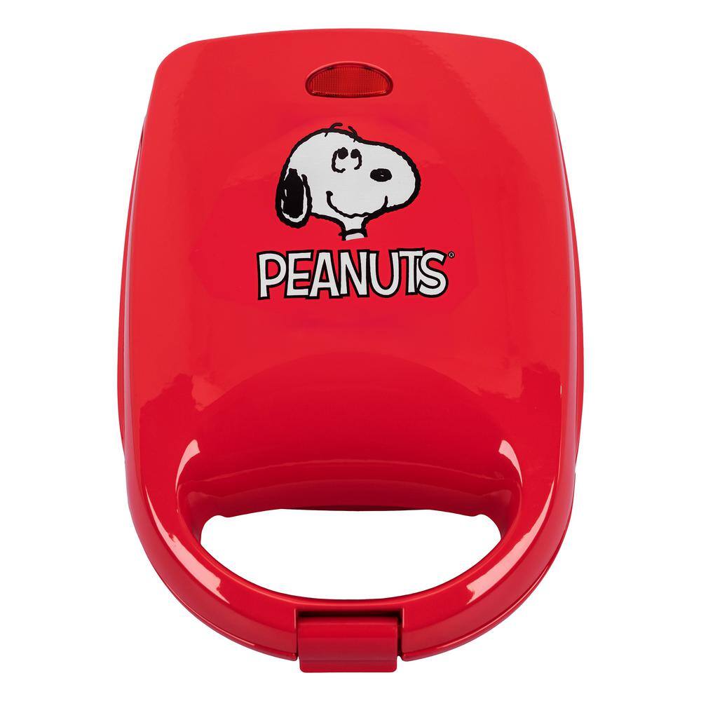 Uncanny Brands Peanuts Snoopy Red 500-Watt Single Grilled Cheese Sandwich Maker PP2-PEA-SN1