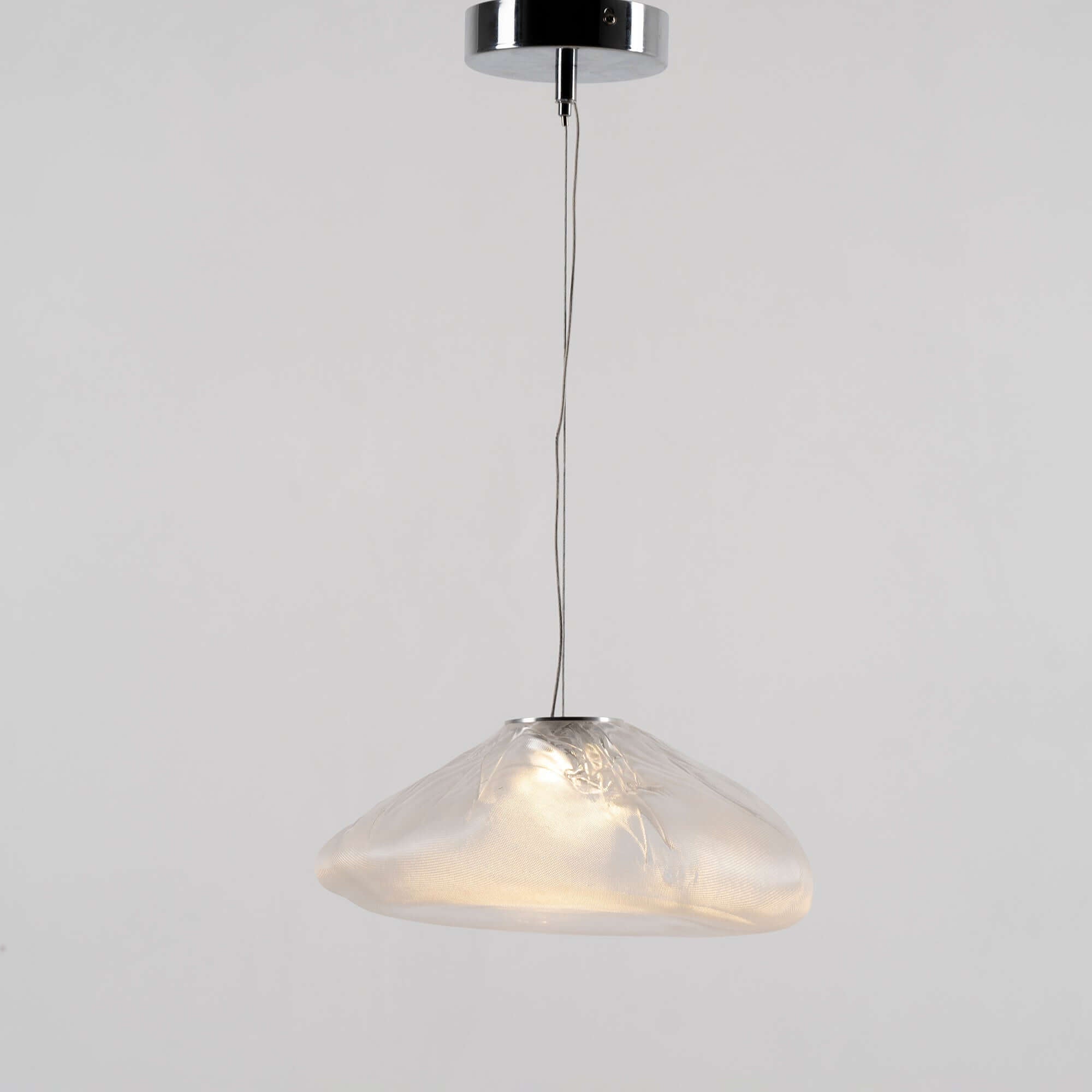 Blown Glass Mesh Pendant Light