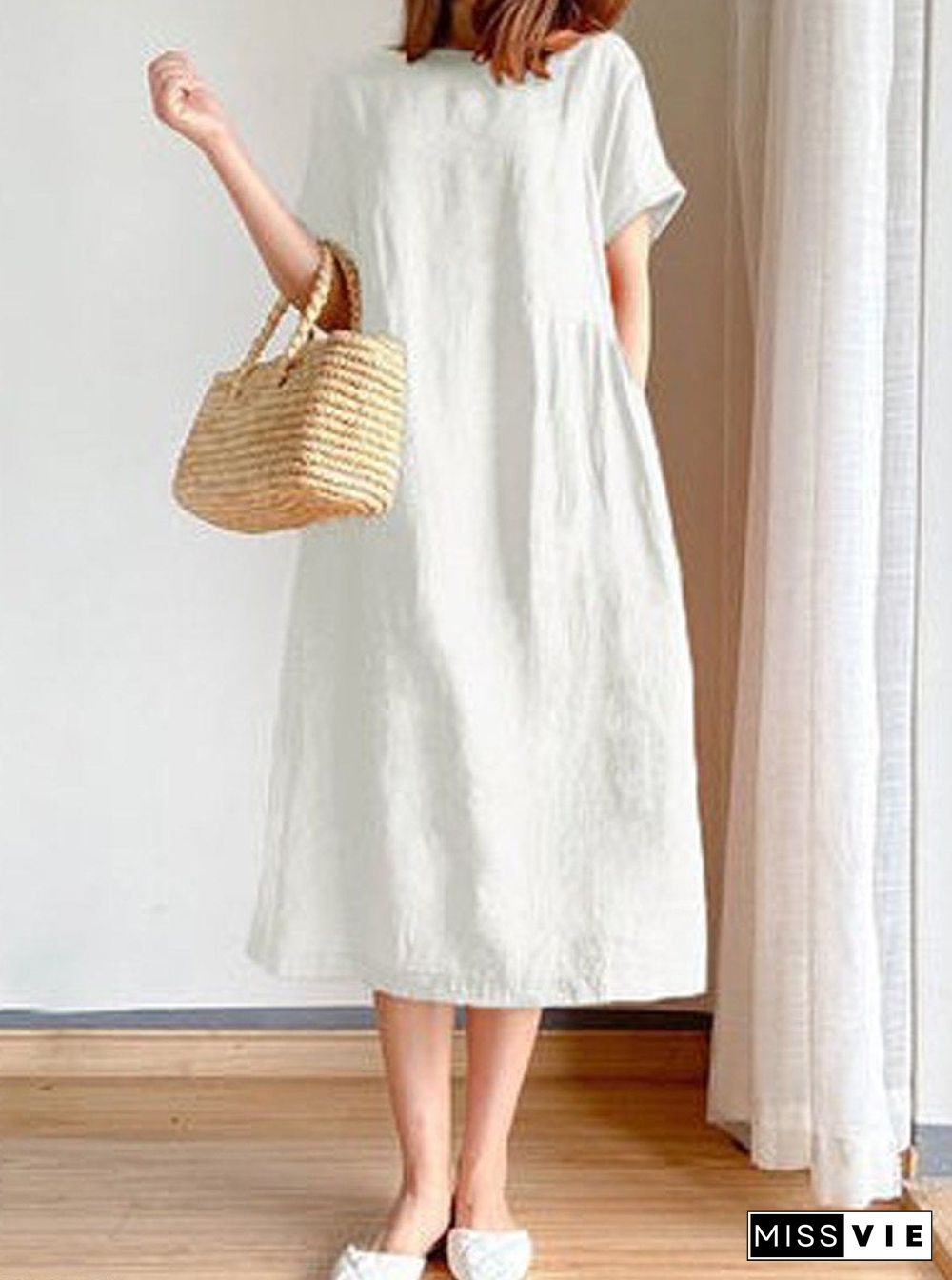 Women Casual Plain Dress