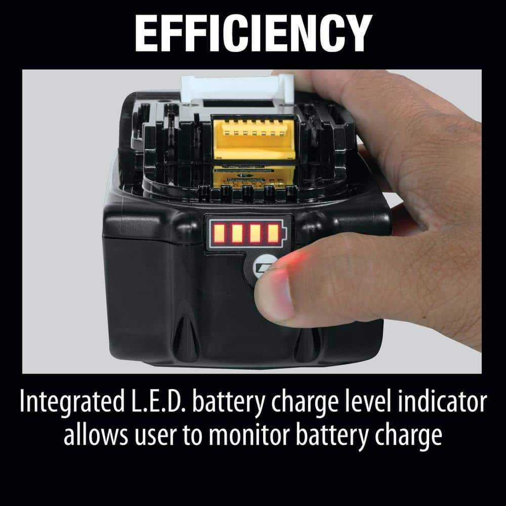 Makita 18V LXT Battery and Rapid Charger Starter Pack (5.0Ah) w/bonus 18V LXT Brushless 4-1/2 in./5 in. X-LOCK Angle Grinder BL1850BDC2XAG25