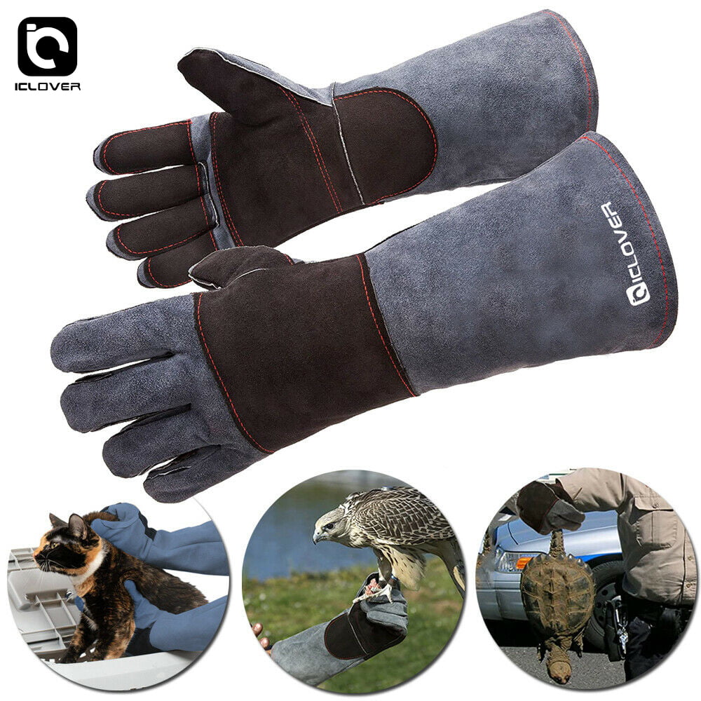 Animal Handling Gloves Bite Proof,iClover Best Bite Resistant Gloves to Prevent Animal Bites - Ideal Bite Proof Gloves For Training Cats, Dogs, Birds and Reptiles