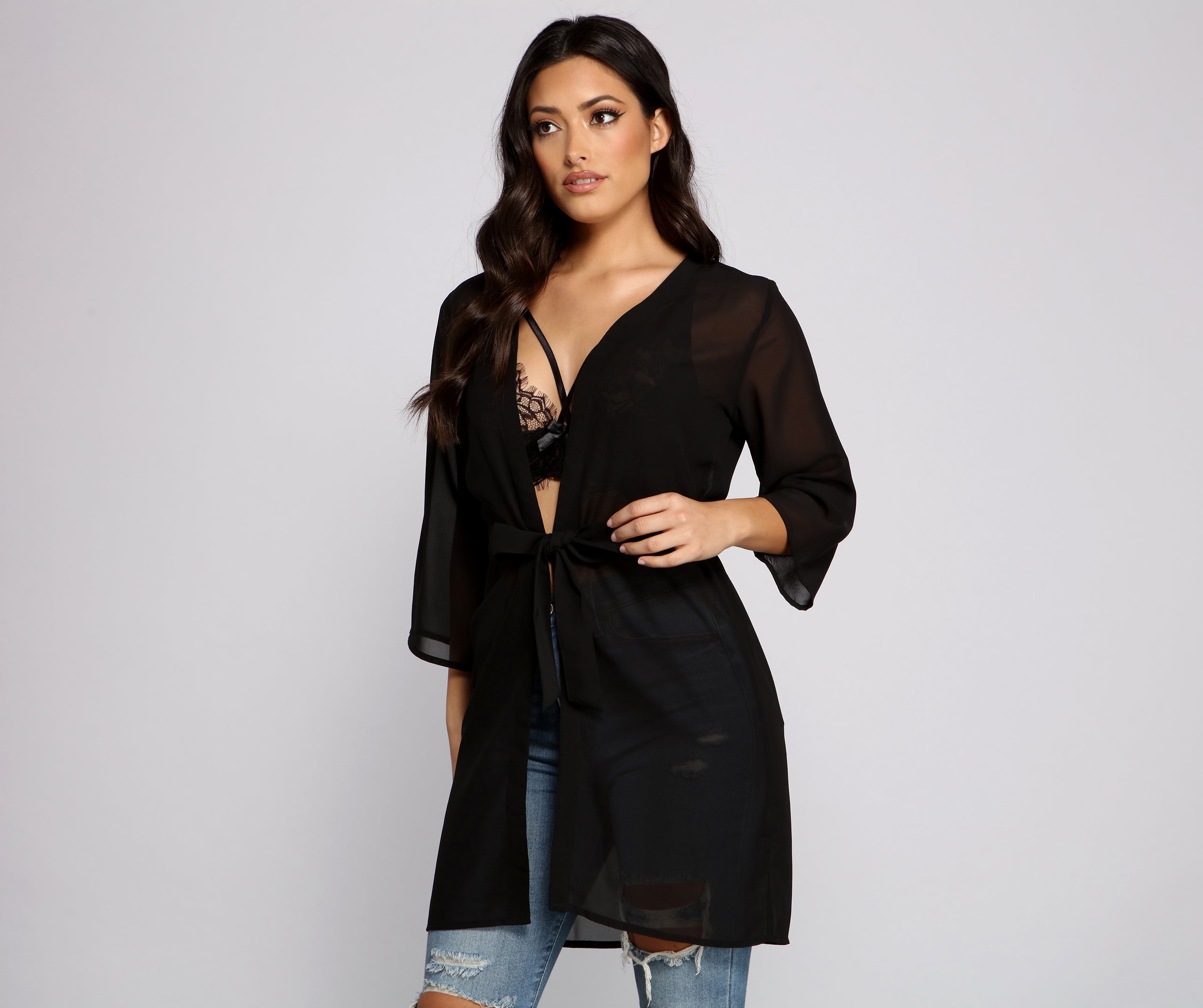 Sheer Sophistication Chiffon Coverup