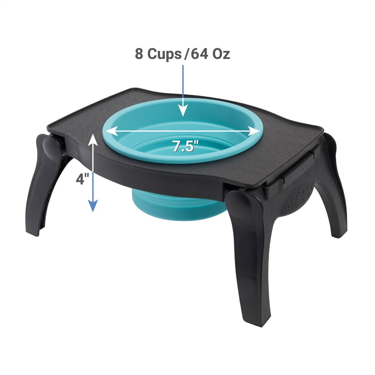 Frisco Elevated Collapsible Travel Bowl