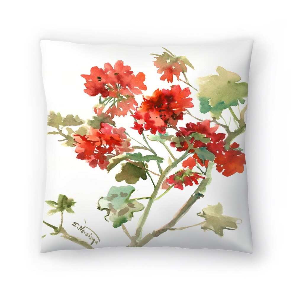 Geranium 2   Decorative Throw Pillow