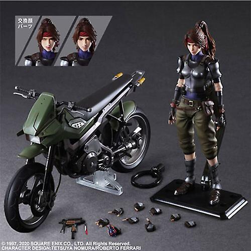 FFVII Jessie and Motorcycle Play Arts Action Figure