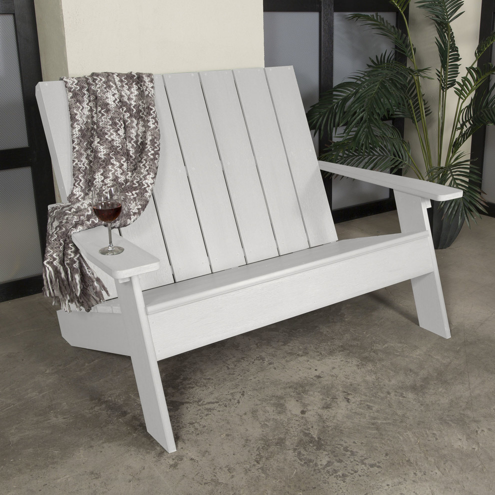 Italica Modern Double Wide Modern Adirondack Chair   Beach Style   Adirondack Chairs   by highwood  Houzz