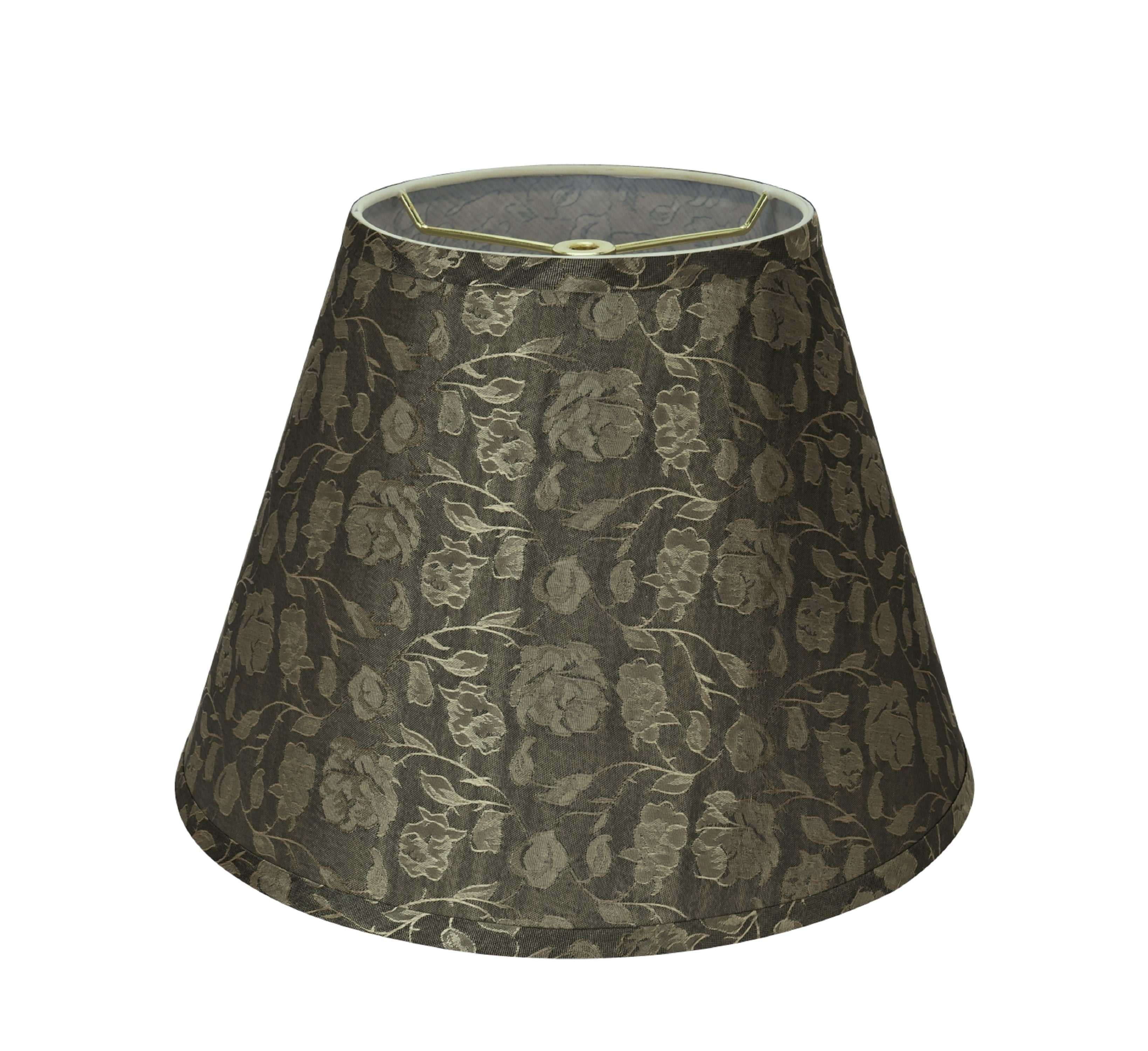 Aspen Creative 32626 Transitional Hardback Empire Shaped Spider Construction Lamp Shade in Light Brown， 12