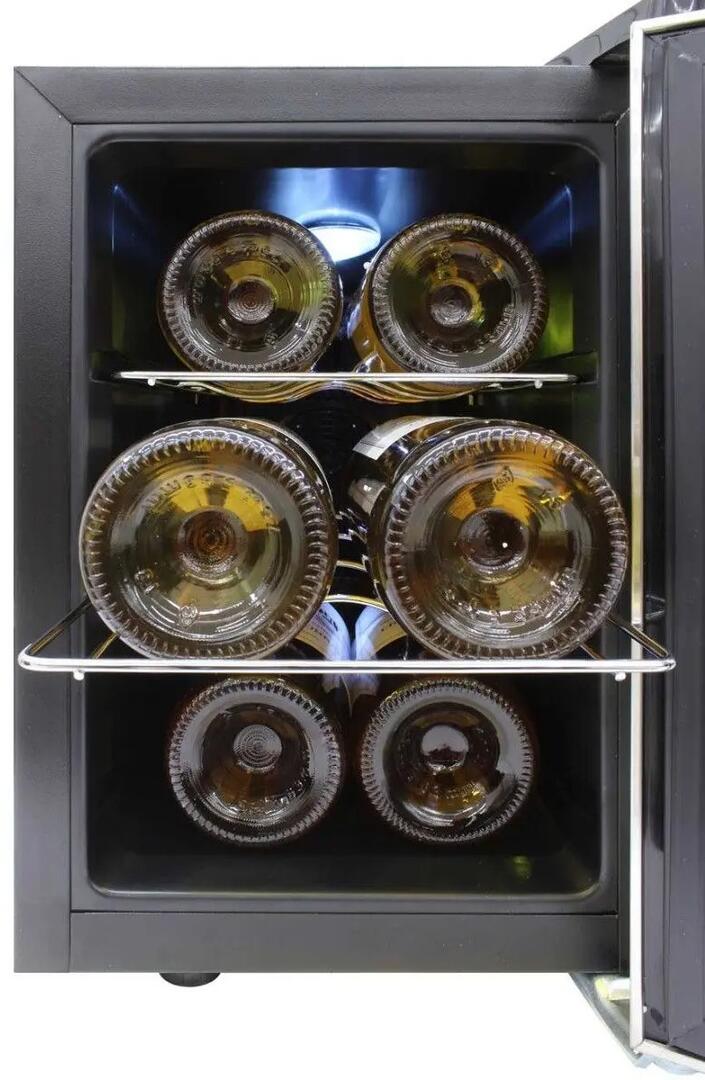 Element by Vinotemp EL6SILST 10 Inch Silver Wine Cooler