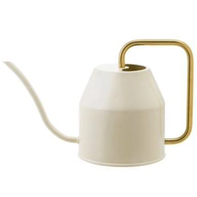 White Glossy Powder Coated Fineshed Watering Can With LONG Spout WATERING CAN GARDEN WATERING TOOLS WITH SHOWER ROSE