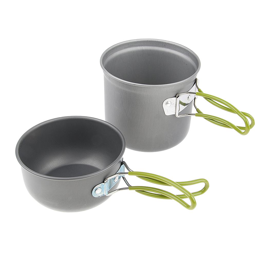 Portable Outdoor Cookware Camping Picnic Cooking Bowl pot Set Small