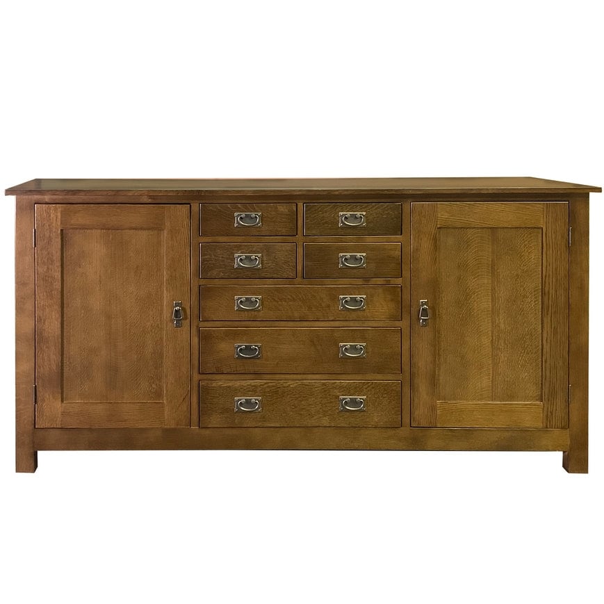 Mission 7 Drawer Sideboard With 2 Doors   82\