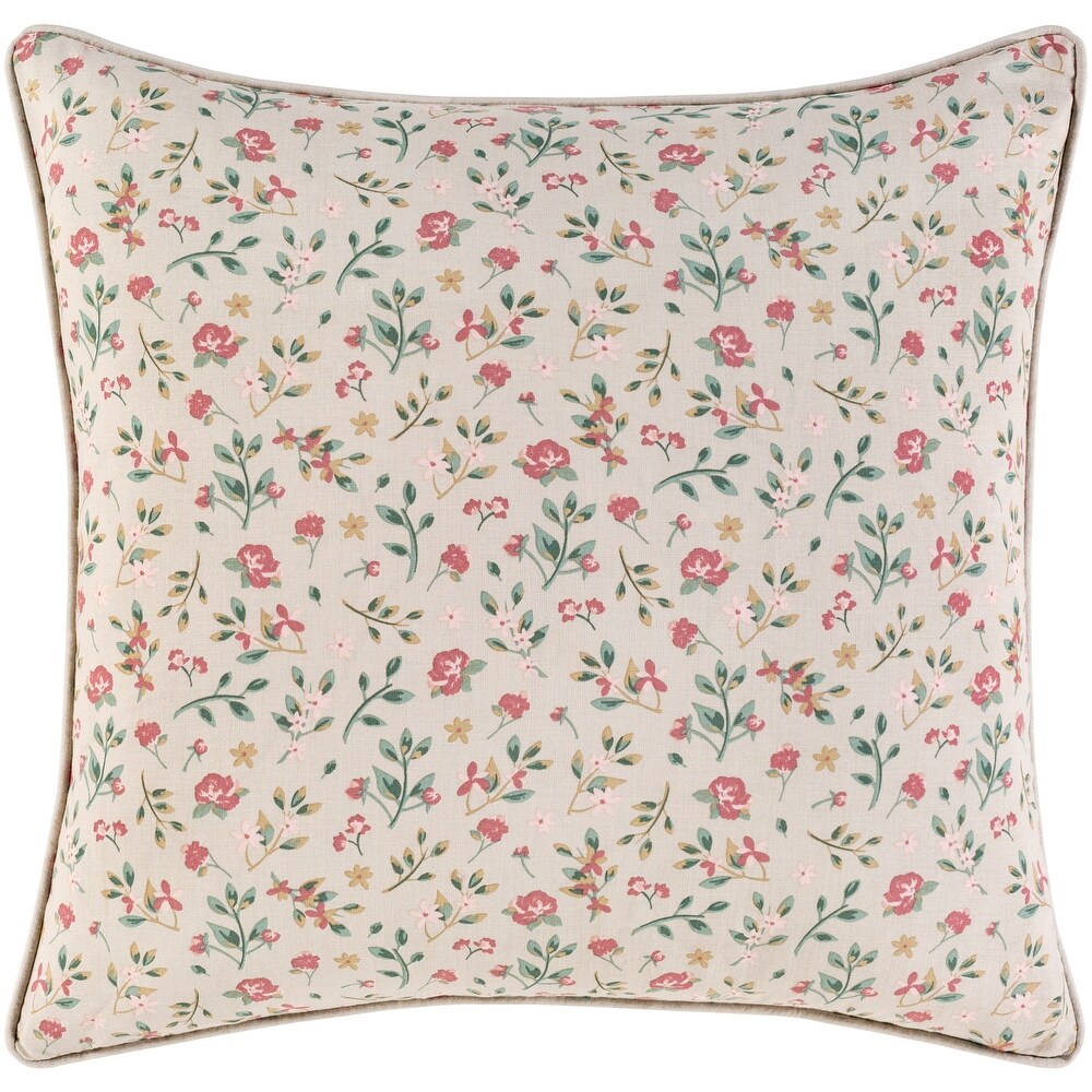 Artistic Weavers Rawle Shabby Chic Floral 20 inch Throw Pillow